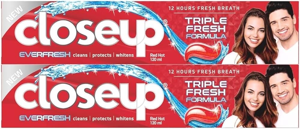 Close Up Toothpaste Triple Fresh Formula 175 g
